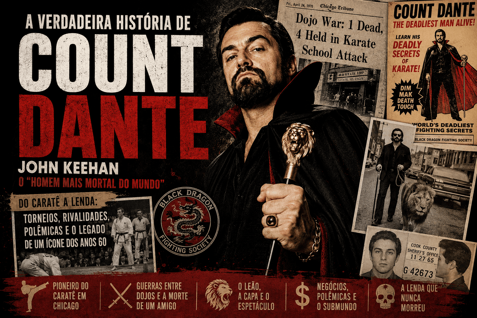 COUNT DANTE: A HISTÓRIA DE JOHN KEEHAN, O “HOMEM MAIS MORTAL DO MUNDO”