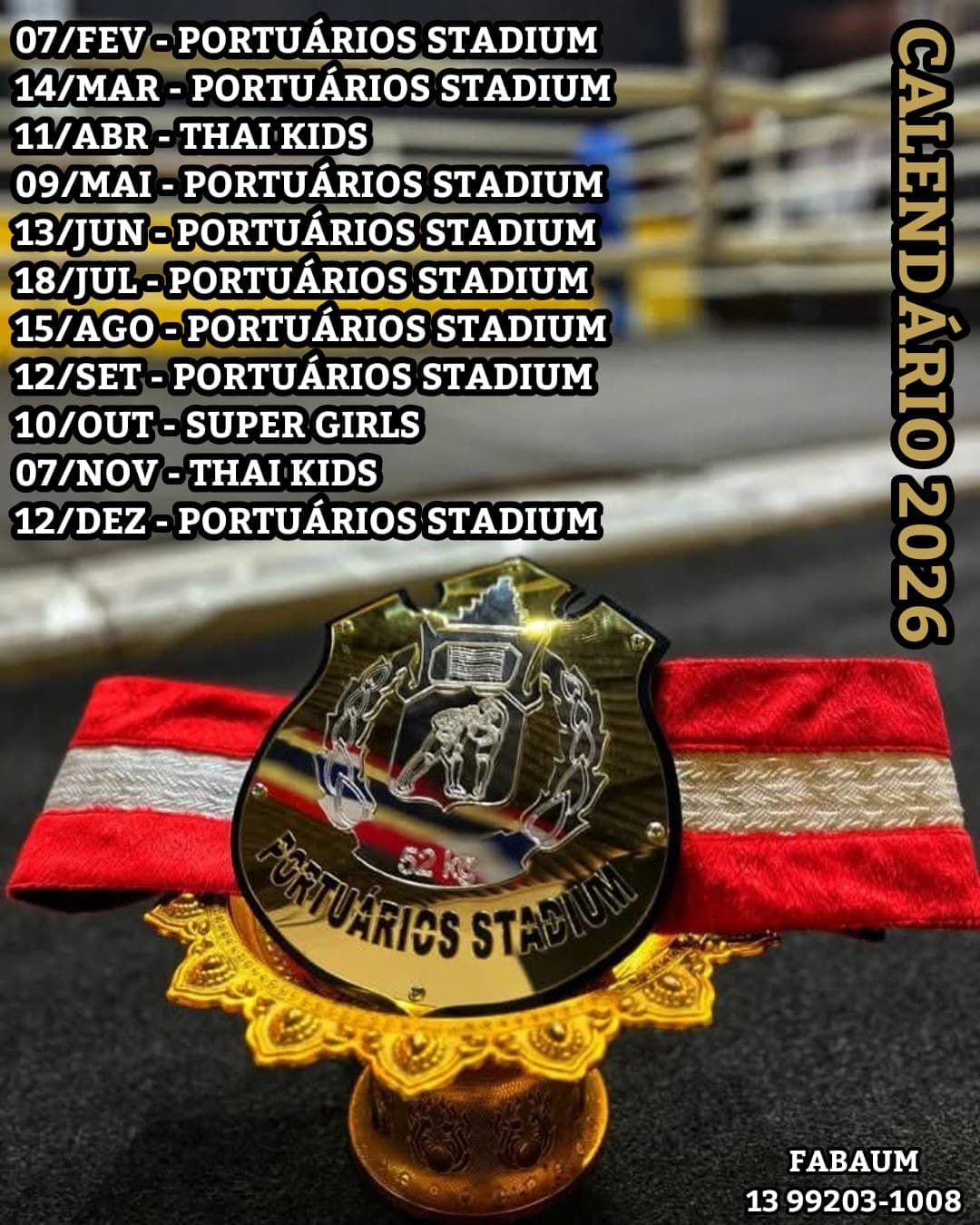 Portuários Stadium divulga calendário oficial de eventos para 2026