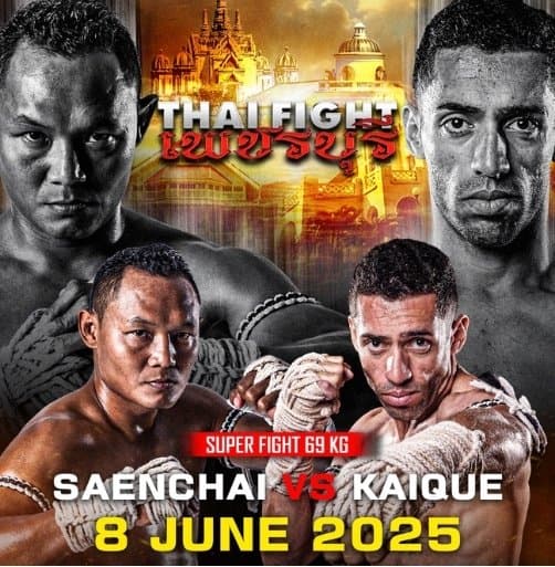 Thai Fight: Saenchai enfrenta o brasileiro Kaique Gonçalves neste domingo