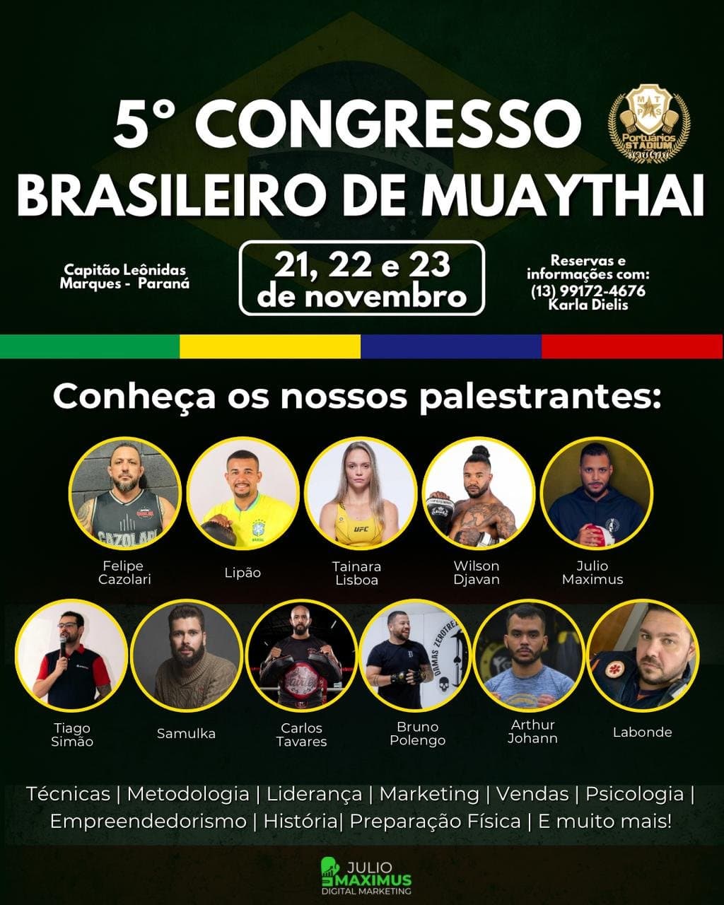 5º Congresso Brasileiro de Muaythai abre inscrições limitadas e cupom de desconto