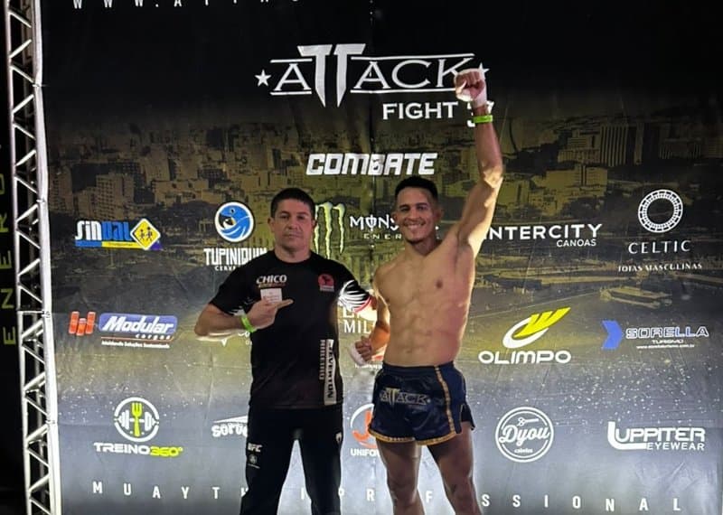 Lutador de Alagoas, Weverton Ribeiro estreia com vitória por nocaute no Attack Fight 37