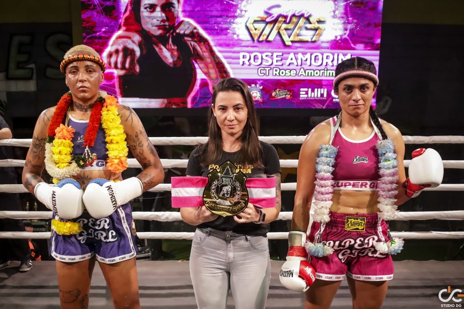 Muaythai Feminino de alto nível no Super Girls em São Vicente-SP