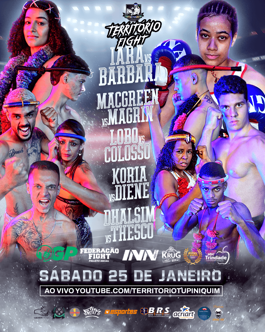 Território Fight: evento de MuayThai inova com formato 100% online e lutas de alto nível