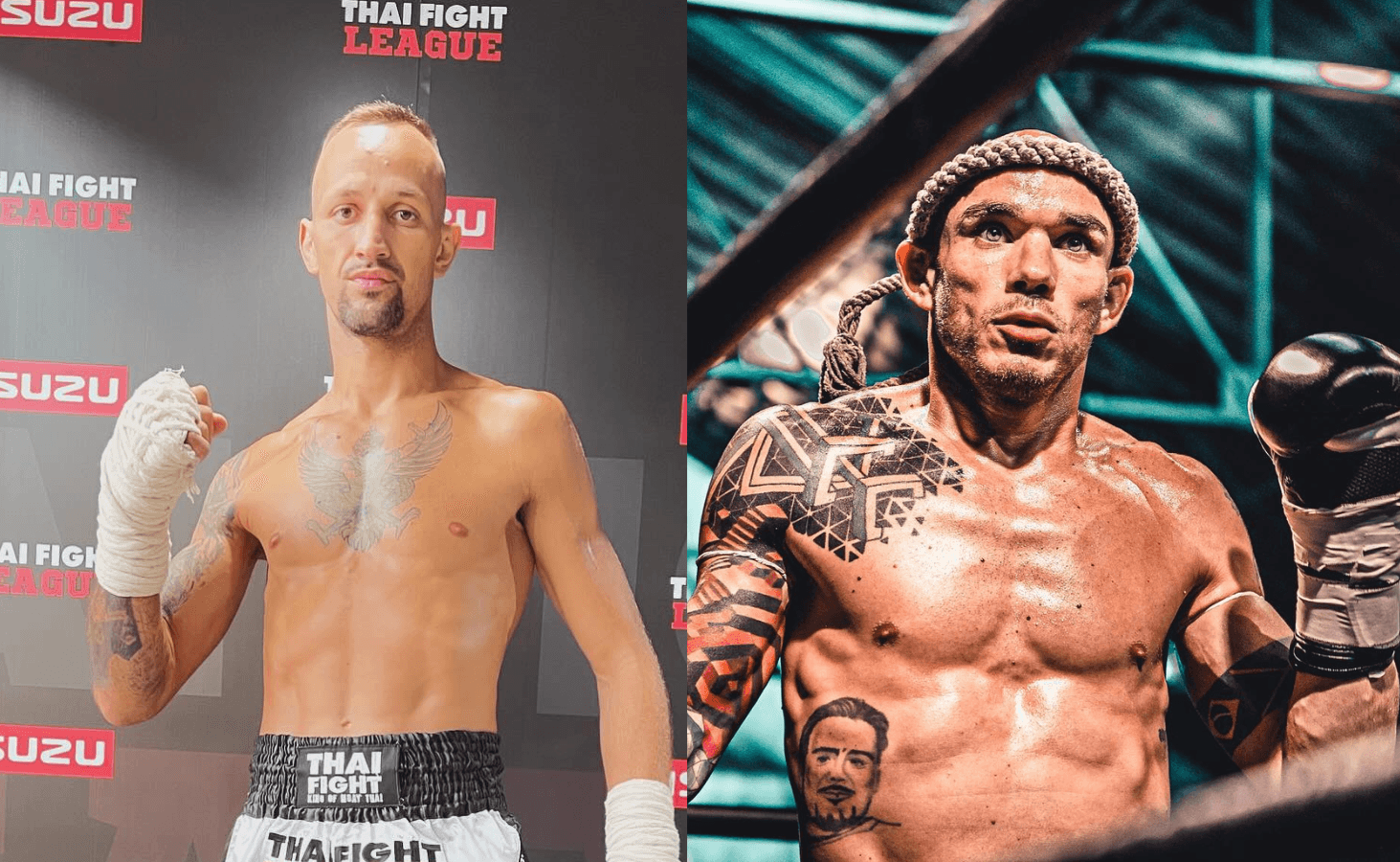 Victor Hugo e Tiago Baader em mais uma edição do Thai Fight