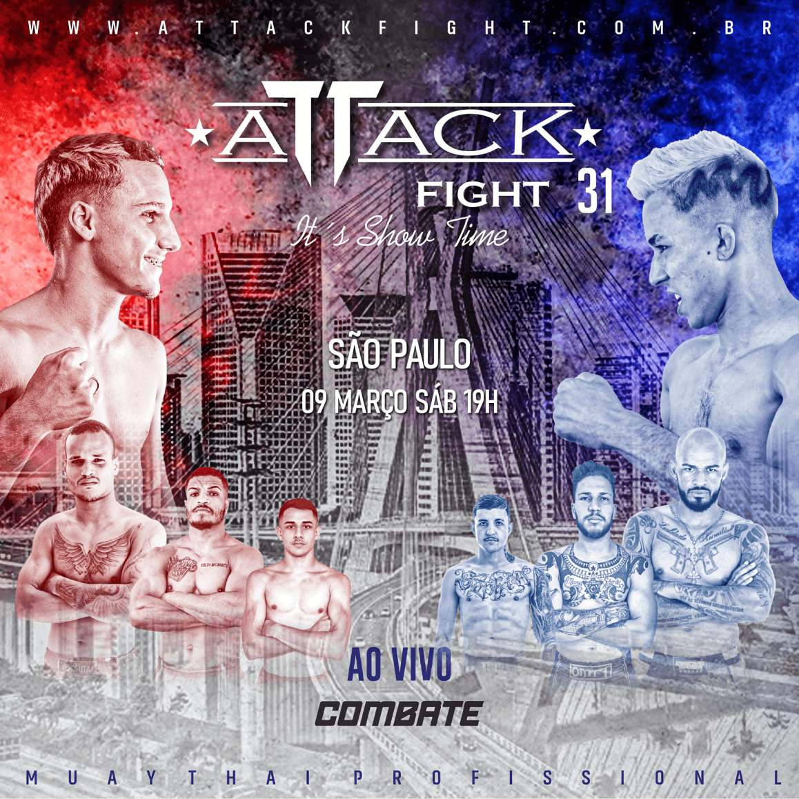 O Attack Fight retorna à São Paulo com a sua 31ª edição no dia 09/03
