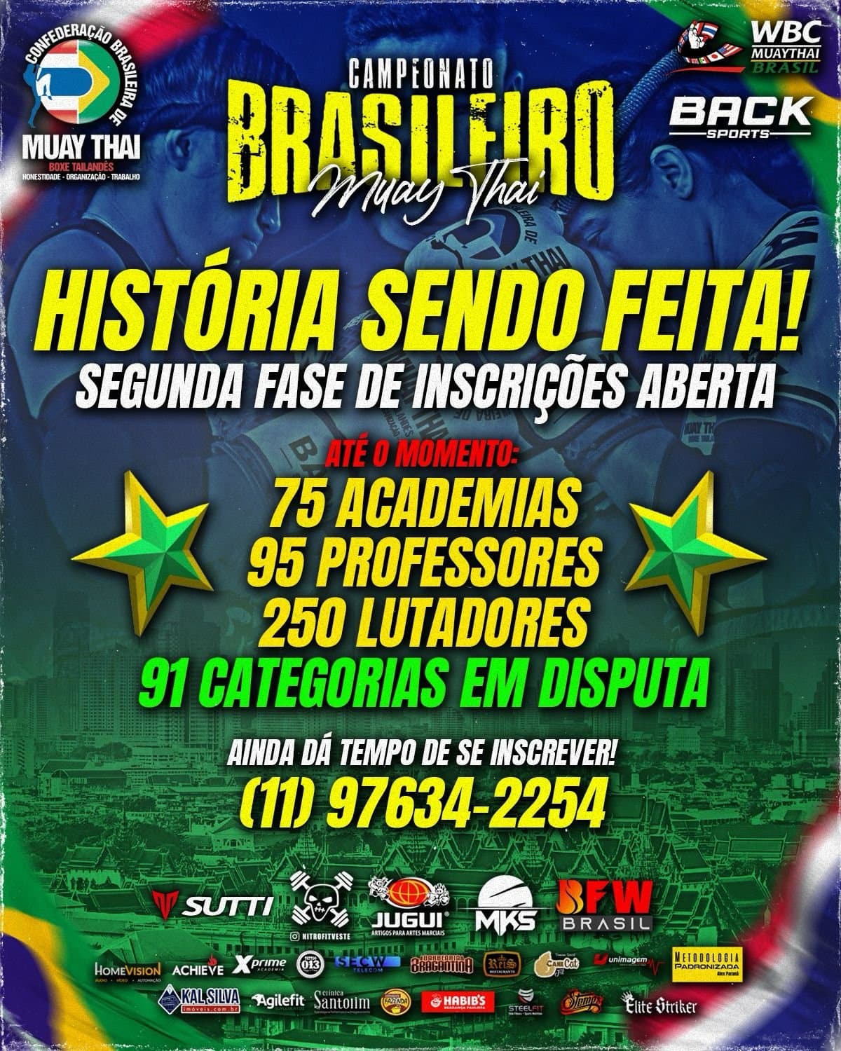 Campeonato Brasileiro de muaythai promete ser o maior já feito no Brasil