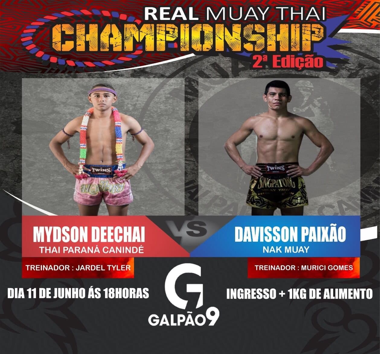 Vem aí a segunda edição do evento Real Muaythai Championship.
