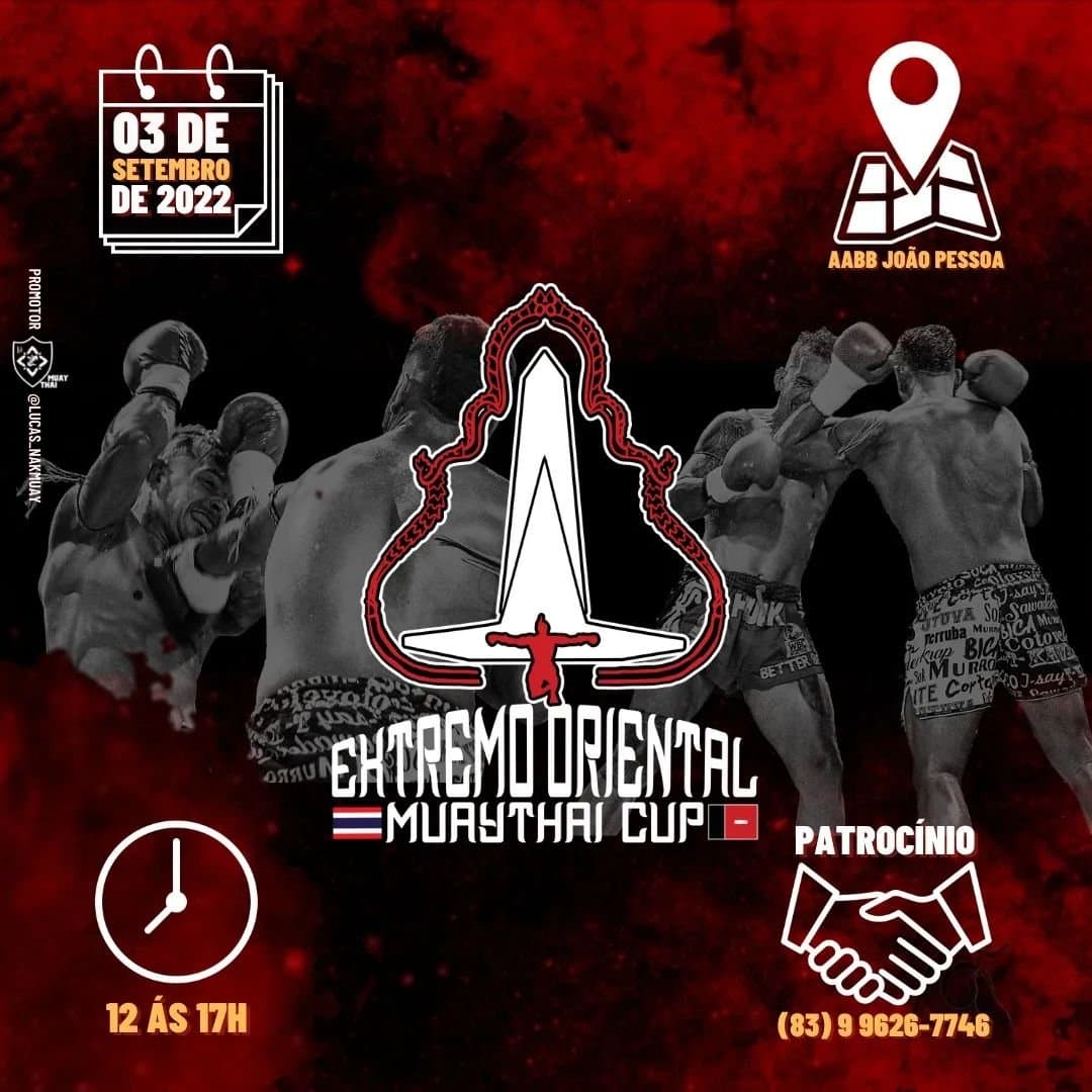 Extremo Oriental Muaythai Cup vem para sua primeira edição em João Pessoa