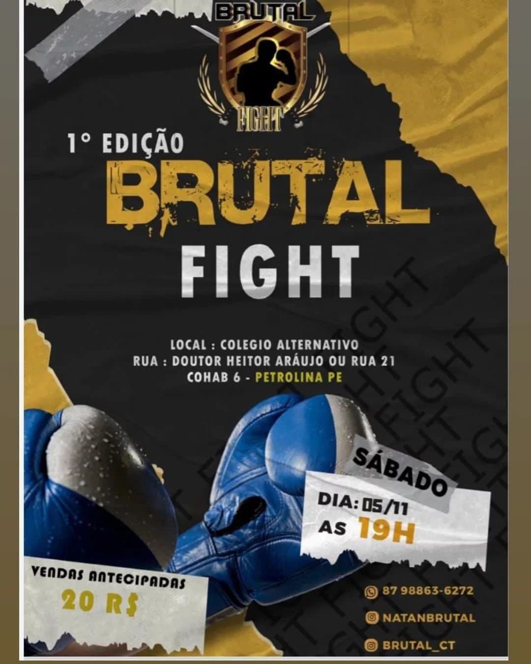 Brutal Fight Muaythai – 1ª edição será realizada em Petrolina/PE