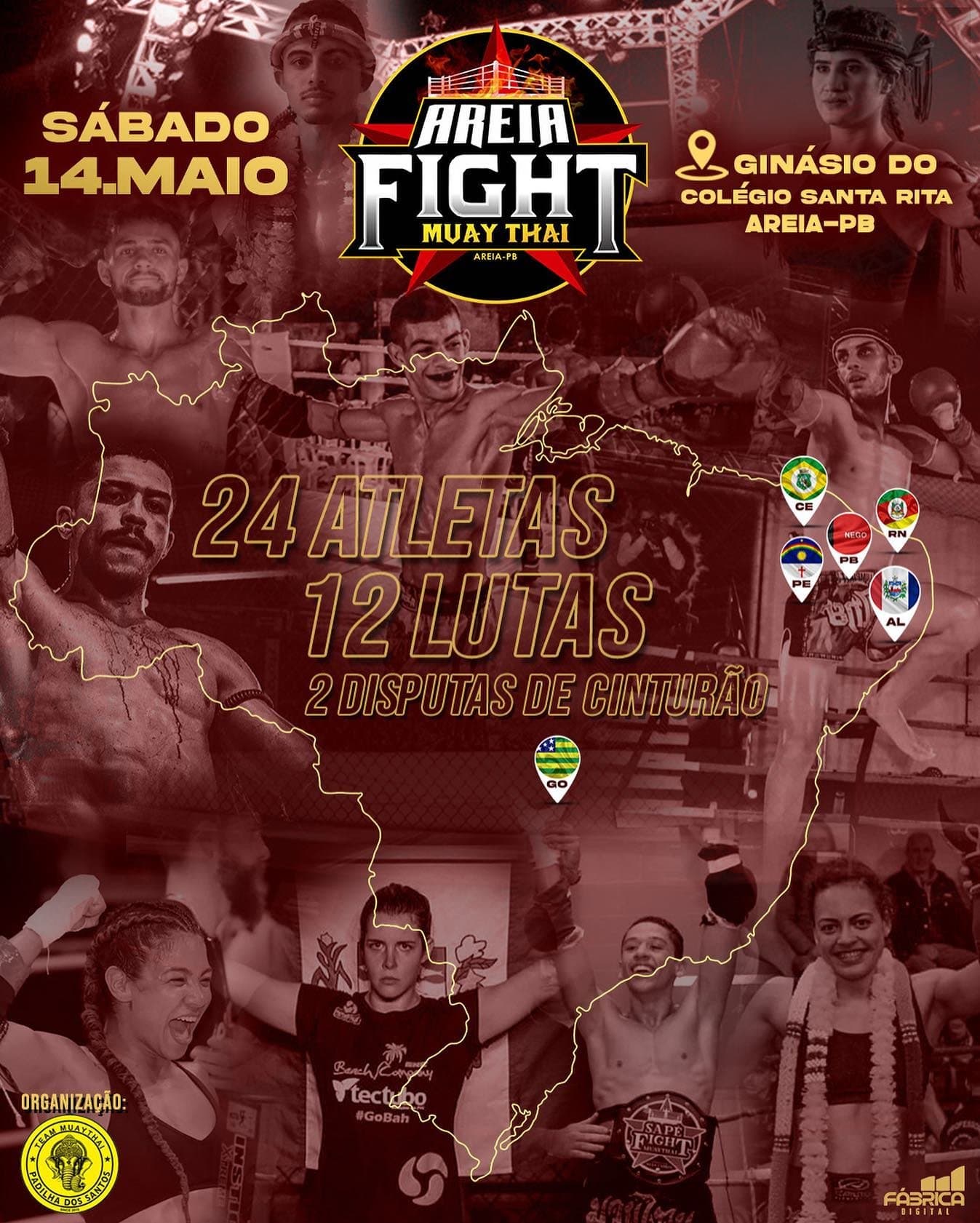 Mais um evento Paraibano movimentando o circuito do Muaythai no Nordeste