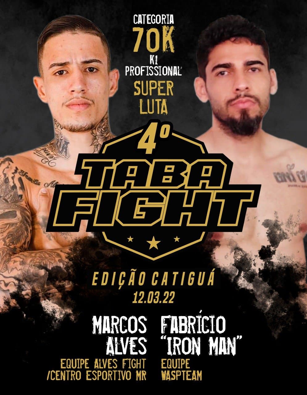 Fabrício ‘Iron Man' disputará cinturão 70kg em Tabapuã/SP