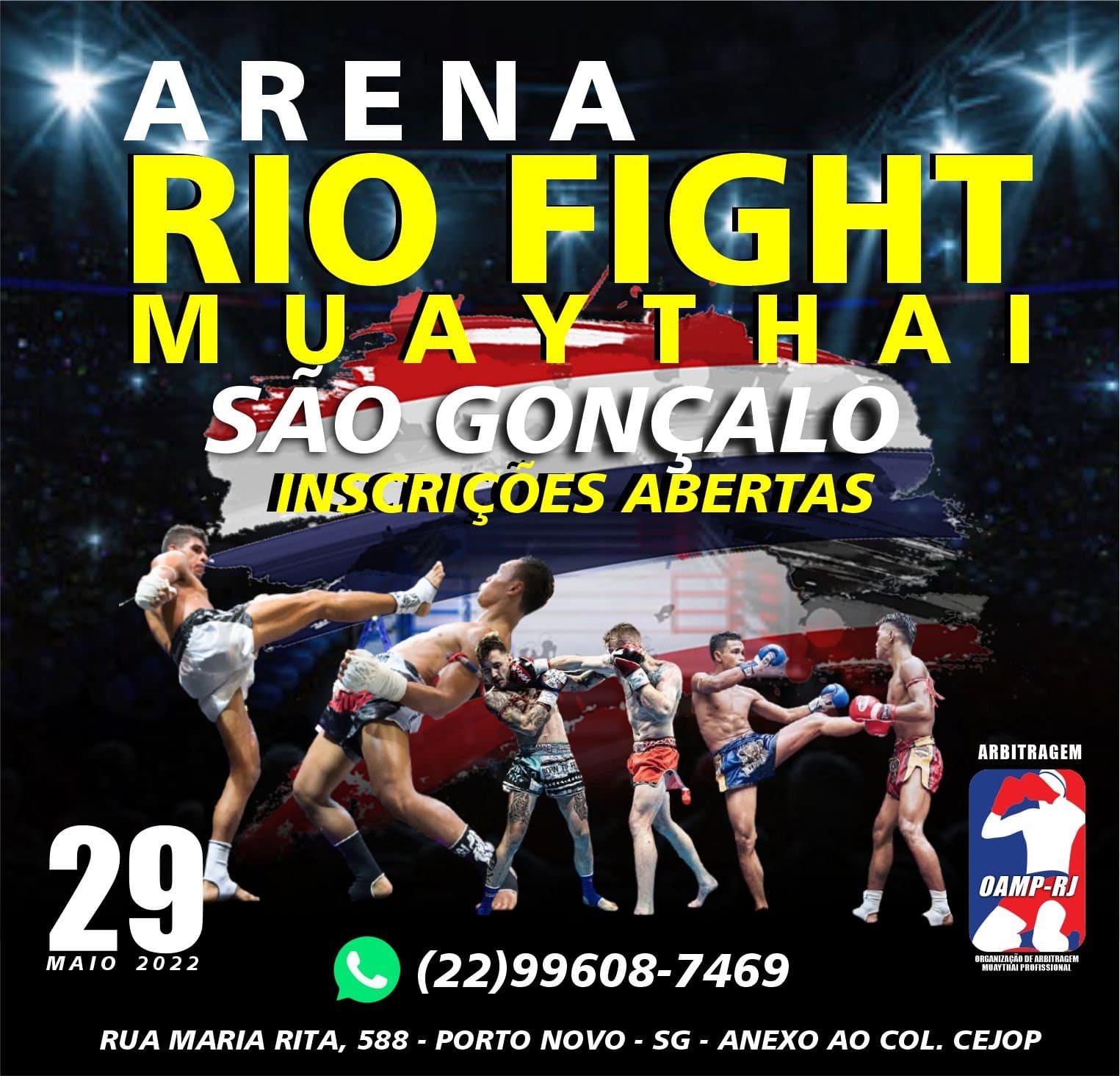 Inscrições abertas para o Arena Rio Fight