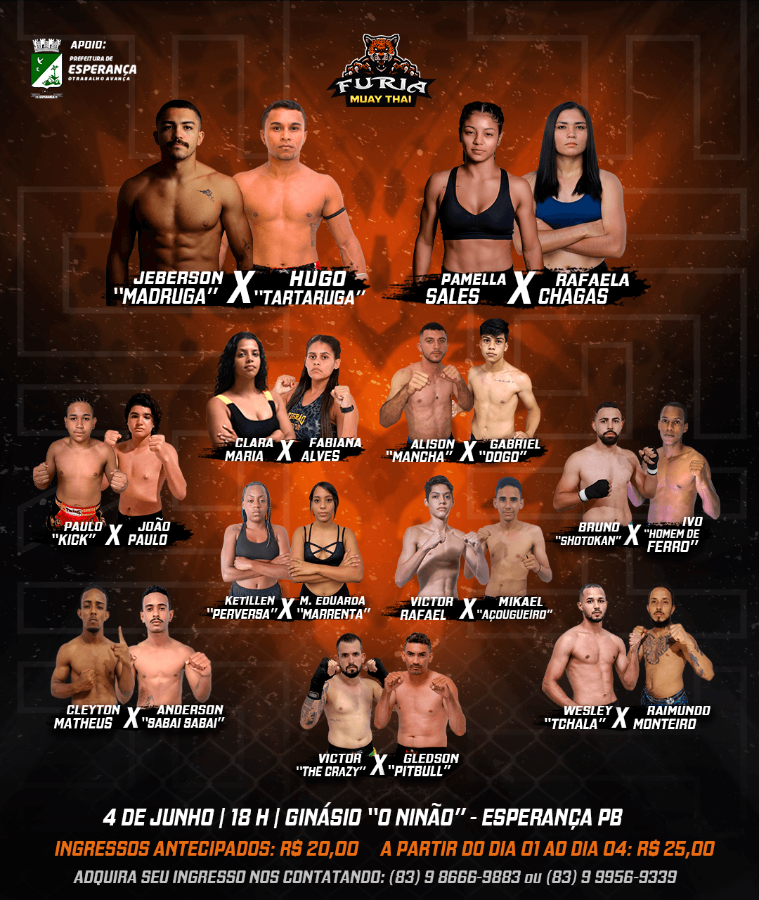 O Nordeste começa o mês de junho com a 2ª edição do Fúria Muaythai