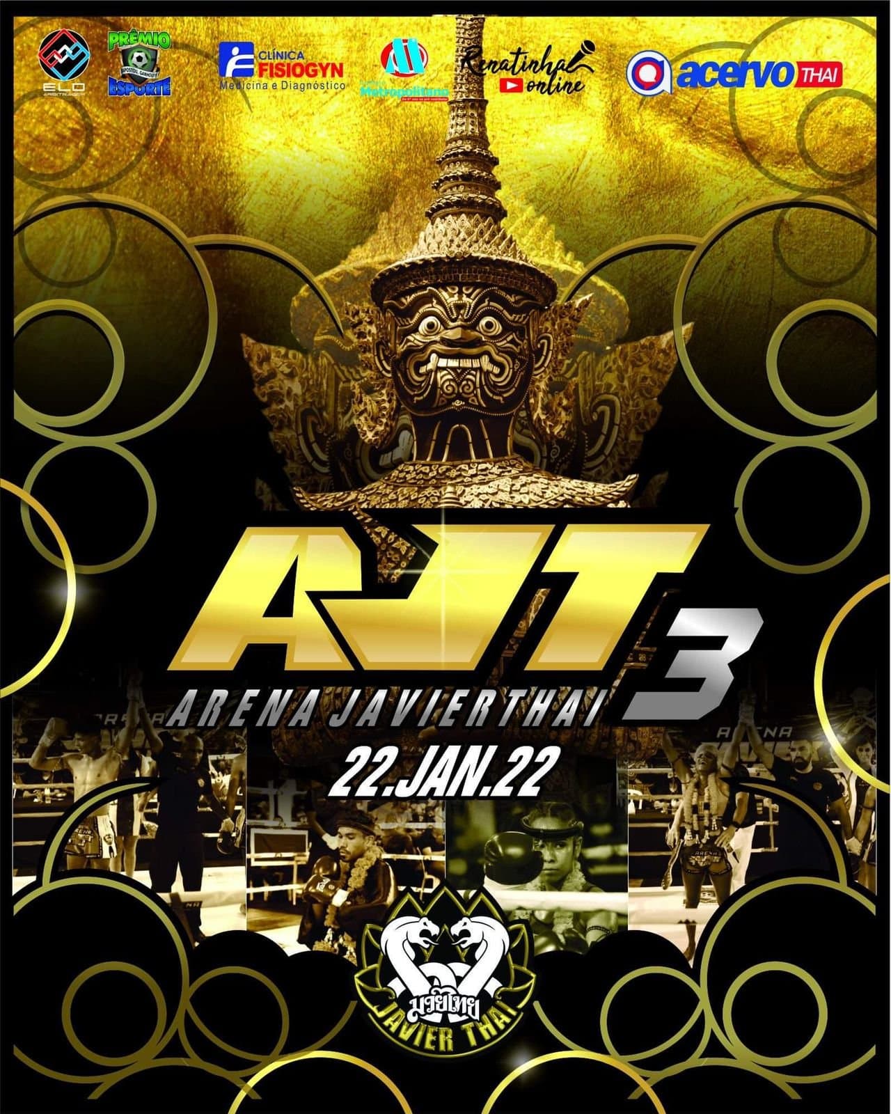 3º Arena JavierThai será realizado em 22 Janeiro