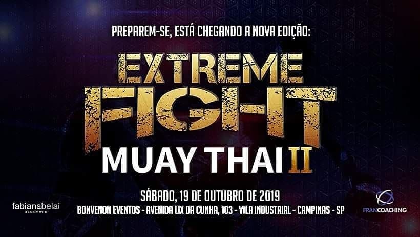 Extreme Fight Muaythai 2º Edição anuncia Card de Campeões